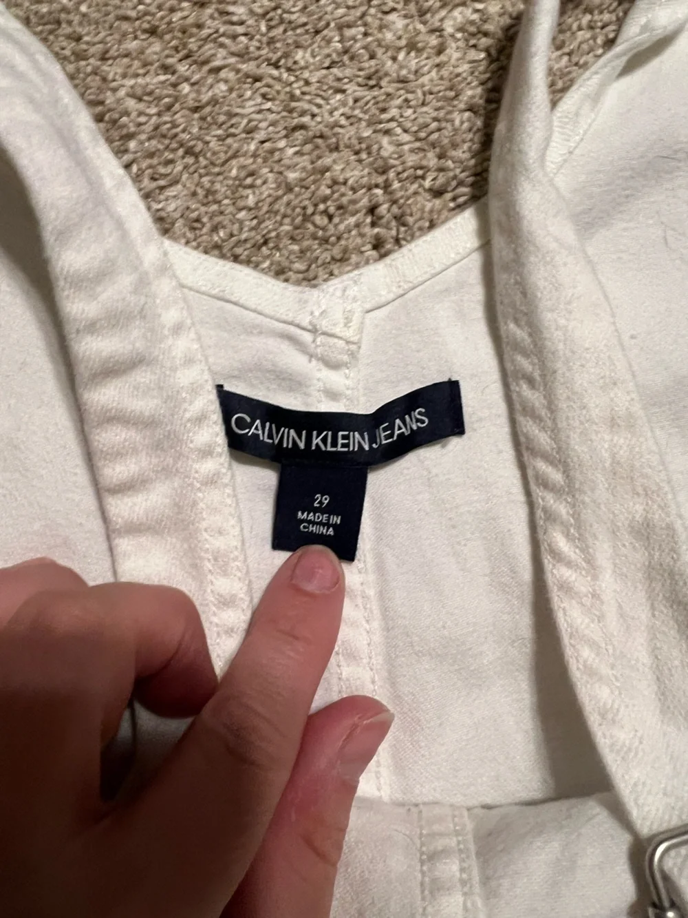 EUC Calvin Klein Denim Overalls!